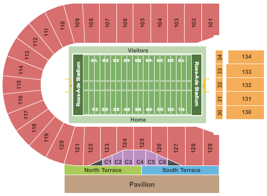 ross ade stadium seating chart